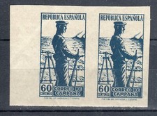 ESPAÑA 1939 EDIFIL NE 51s** CORREO DE CAMPAÑA PAREJA DE LUJO