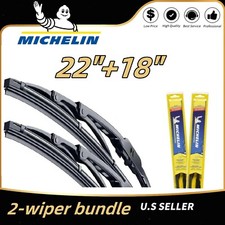 Matched Set Of 2 Wipers 2218 Michelin Wiper Blades - 32-220 32-180 Matched Set Of 2 Wipers 2218 Michelin Wiper Blades - 32-220 32-180