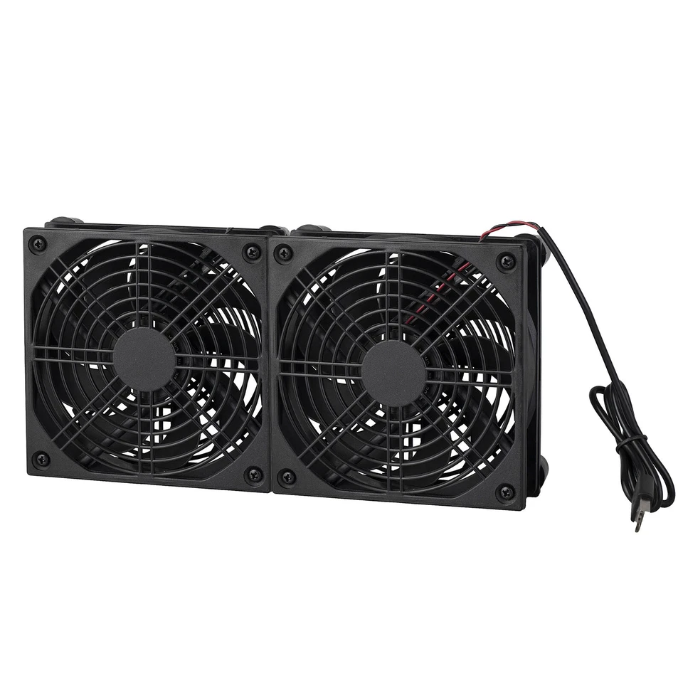 USB Powered Cooler Dual 12cm Fan 2000RPM PC Router Modem Table Stand Air Cooling - Image 2 of 4