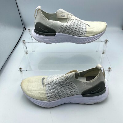 Nike React Phantom Run Flyknit 2 CJ0280-100 Womens 7 Sneaker White Running Shoes