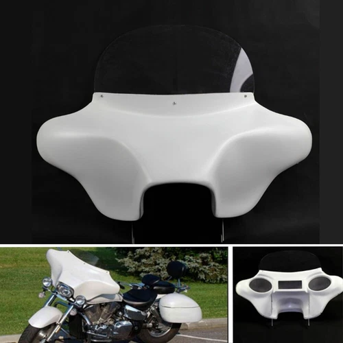 For Harley Road King 1994-2024 Headlight Batwing Fairing W/ Speaker Cut Outs Kit