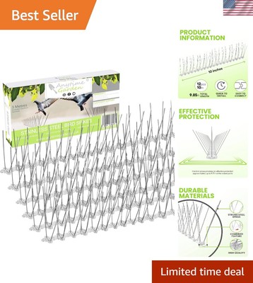 Humane Stainless Steel Bird Spikes   Protect Your Home from Pigeons & Seagulls