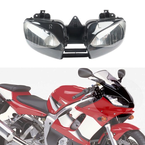 Headlight Headlamp Assembly for Yamaha YZF-600 R6 1998 1999 00 2001 2002 YZF R6 - Picture 1 of 5