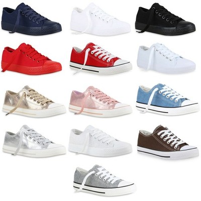 Damen Herren Sneakers Low Canvas Schuhe Turnschuhe Freizeit 899788 Mode