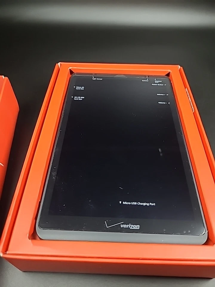 Verizon Ellipsis 8 Tablet QTAQZ3 16GB Wi-Fi + 4G LTE – 3.2MP Camera Black. NEW  - Image 2 of 4