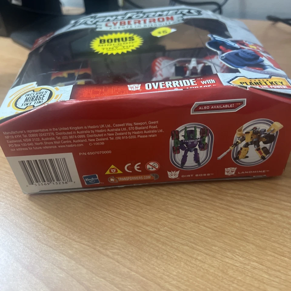 Transformers Cybertron OVERRIDE with MINI-CON MIRAGE TINY TIN -COMPLETE IN BOX - Image 3 of 3
