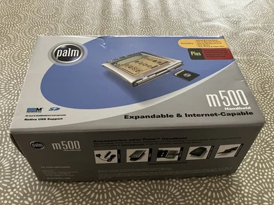 Palm Pilot M500 Vintage Handheld PDA hardly used and in box with accessories - Image 1 of 4