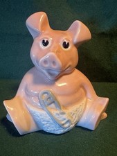 Vintage Wade Woody Baby Pig Piggy Bank / Money Box- Natwest Bank