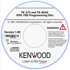 Kenwood KPG-76D Version 1.00 Programming Software for TK-373 and TK-863G