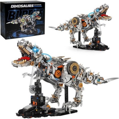 Dinosaurier Bausteine Set T-Rex 1268 Teile Mechanisch Technik LED Licht Jungen