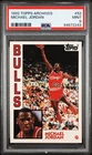 PSA 9 1992 Basketball MICHAEL JORDAN Chicago Bulls TOPPS Archives Rookie Card 52