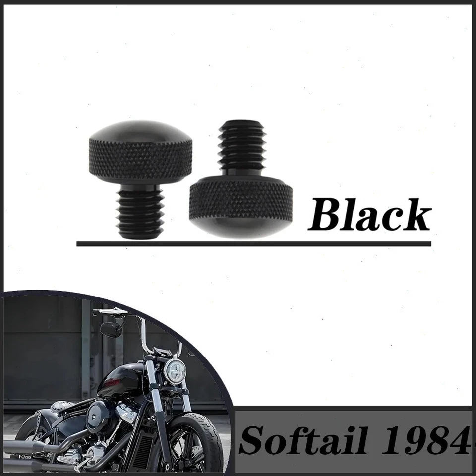 Motorcycle knurled Seat Bolt Kit For Harley Davidson Softail 84-07 Fat Boy Night - Изображение 3 из 4