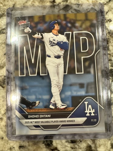 SHOHEI OHTANI 2025 Topps Now #OS-7 MVP 2025 NL Most Valuable Player Award Winner