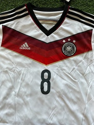 adidas Germany Youth Home Jersey 14/15 Legend Ozil #8 - White | eBay