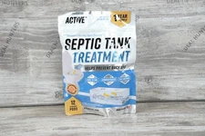 Septic Tank System Treatment Pods - 12 Dissolving Packets | Enzyme-Producing
