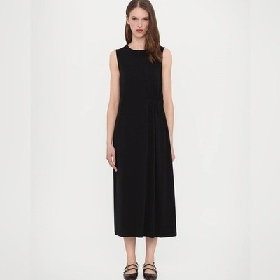 Max Mara Weekend Sleeveless Sheath Midi Dress in Black Size 4