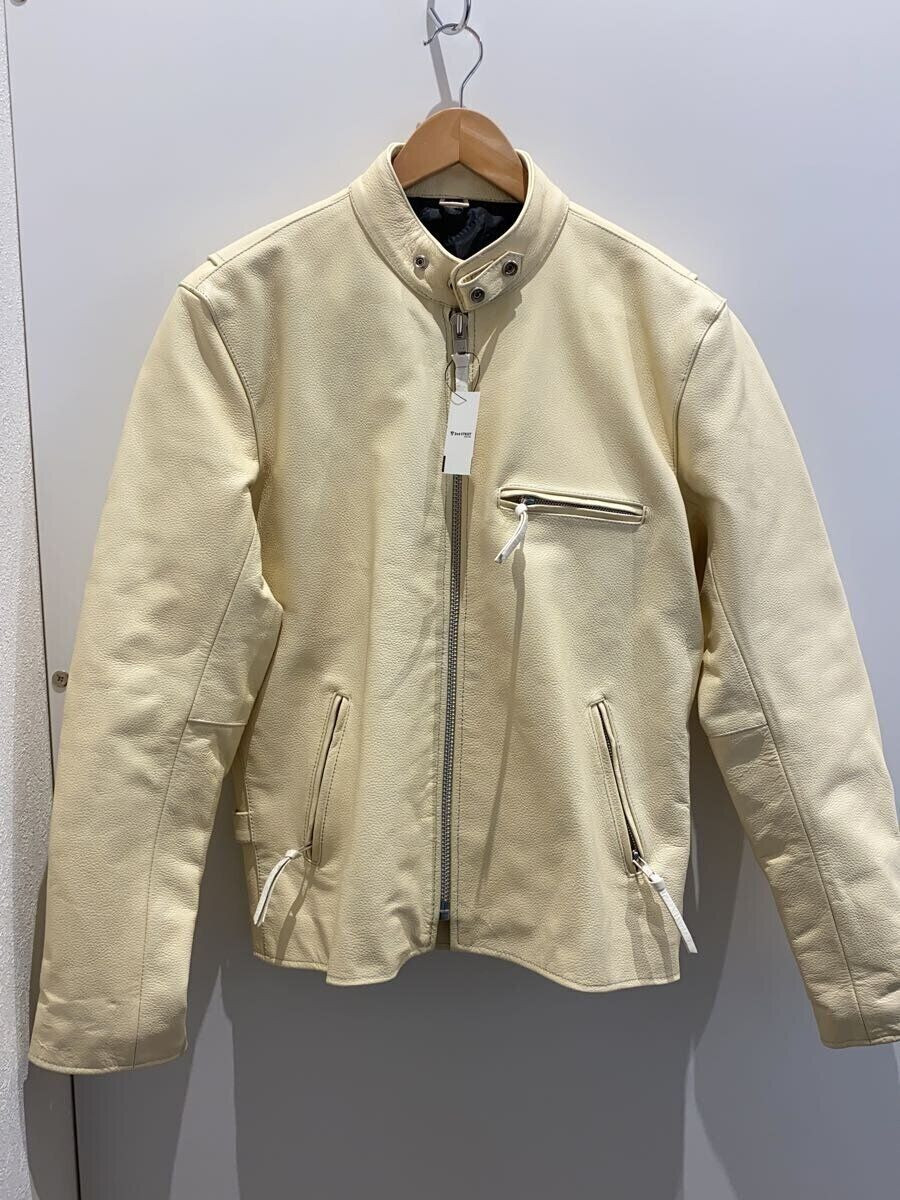 FREEDOM RIDER JACKET SINGLE 46 LEATHER White SOLID Used | eBay FREEDOM RIDER JACKET SINGLE 46 LEATHER White SOLID Used | eBay