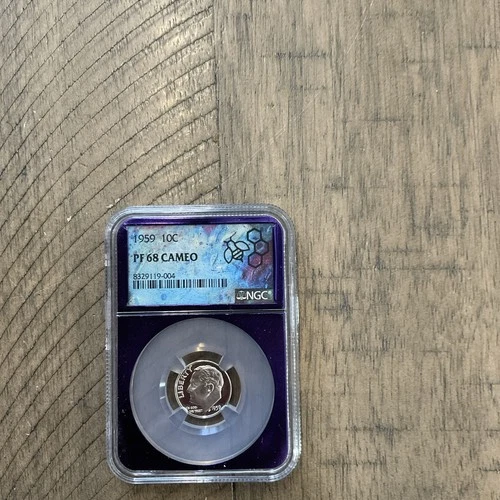 1959 Proof Roosevelt Dime certified PF 68 by NGC!