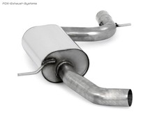 Edelstahl Sport-Mittelschalldämpfer VW Eos 1F