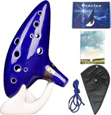 Ocarina of Time Musical Instrument Alto C Ceramic 12 Hole Legend of Zelda with