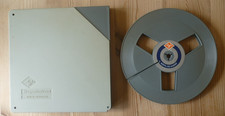 AGFA Grey 7" Empty Spool Reel in Hard Case