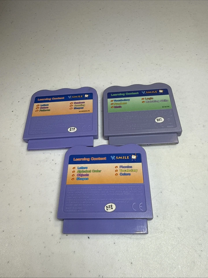Lot of 3 VTech V Smile Learning Game Cartridges Bob The Builder,Scooby, Alphabet - Image 2 of 2