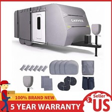 RV Cover Travel Trailer Cover, Waterproof Anti-UV Camper Cover All Weather Cover