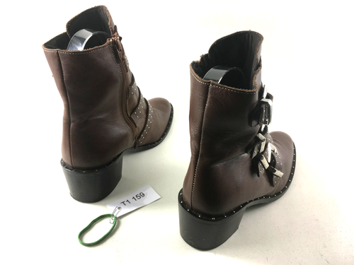 Alba Moda Biker Damen Boots Damen Stiefeletten Stiefel EUR 41 T1 159 - Picture 2 of 3