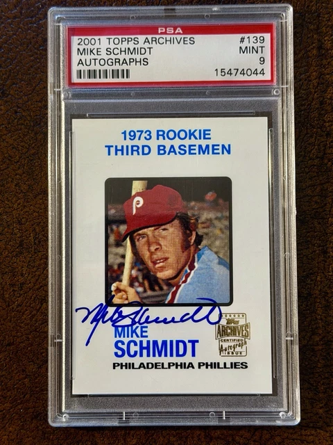2001 Topps Archives Mike Schmidt RC Auto PSA 9 MINT BOLD AUTO SP/50