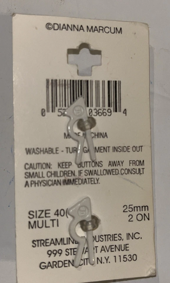 Vintage Streamline Dianna's Teacup Tea Cup Cups '90s Button Buttons Pink - Image 3 of 4