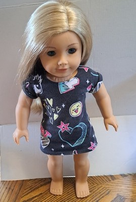 American Girl doll Truly Me #100 Blonde Blue Eyes 18'' Doll and Dress Only