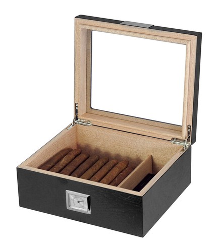 Hand Made 30+ Count Cigar Humidor Box Cabinet Veneer Humidifier Hygrometer 25 - Picture 8 of 8