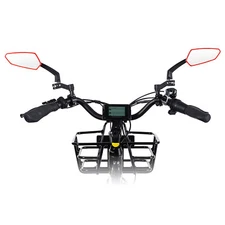 2pc Bike Biking Mirror Handlebar Mount, Rotatable Bicycle Rear View Glass Mirror