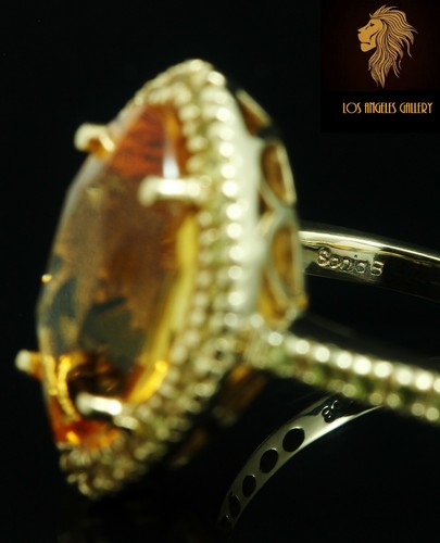 NEW / Sonia Bitton / Honey Citrine & Yellow Sapphire Ring / 14K - Picture 7 of 9
