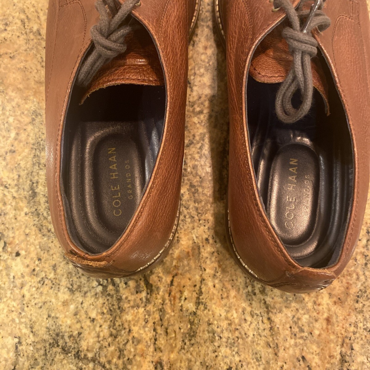 BRAND NEW Cole Haan Men’s Oxford Derby Shoes Brown Size 10 M C26149 Cole Haan Mens Tan Leather Derby Shoe Size 9 M Nicely Worn  main image 2