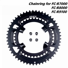 4 Bulloni 110BCD Asimmetrico Ciclo Stradale Doppio Disco Catena 50-34T 52-36T 53-39T