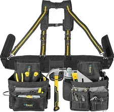Tool Pouch Y-Style Tool Belt W/ Suspenders Electrician Carpenter Pocket For Men