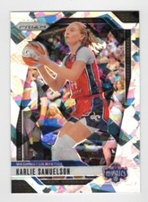 2024 Panini Prizm WNBA #82 Karlie Samuelson Ice Prizms Washington Mystics