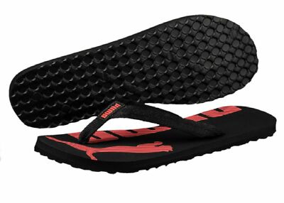Puma Epic Flip V2 Flip Flops Flips Black/Hot Coral RRP 24.95 NEW