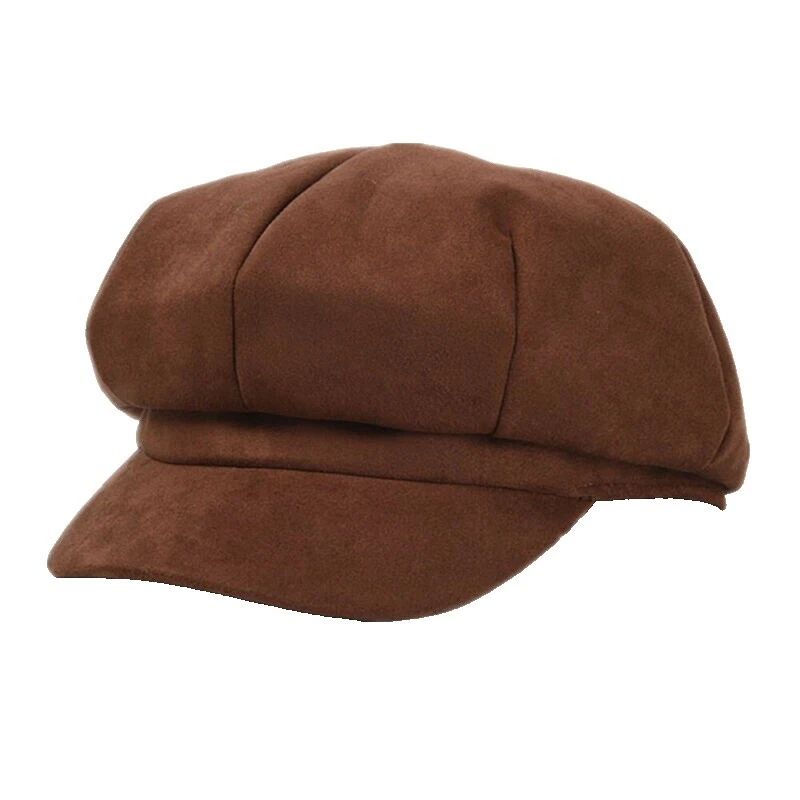麂皮女报童帽