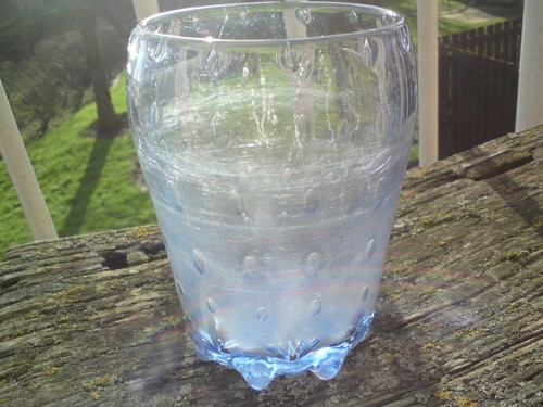 Whitefriars ? Blue Bubble Vase , FREE-MAILING.. - Picture 4 of 4