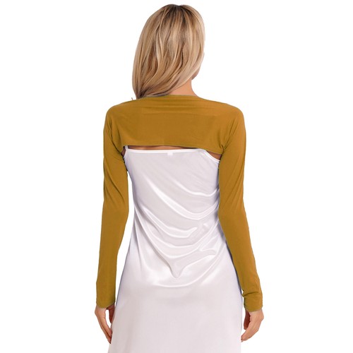 Womens Cardigan Shopping Crop Top Elegant Shirts Long Sleeve Bolero Shrug Tops - Picture 97 of 184