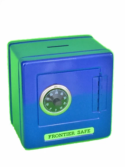 MINI Metal Kid Coin Safe Bank Cash Box w/ Combination Lock 5.25"H,7 color, SS621 - Image 4 of 4