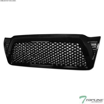 Topline For 2005-2011 Toyota Tacoma Mesh Front Hood Bumper Grill Grille - Black