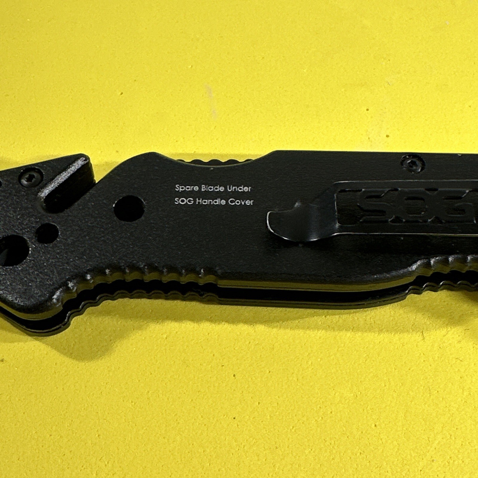 SOG Escape Tactical Folding Knife FF25CP 3.4 Inch Serrated Edge Blade