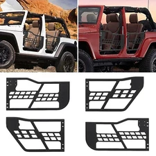 Tubular Half Doors for 2018-2024 Jeep Wrangler JL/2020-2025 Gladiator JT 4-Door