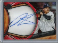 Dellin Betances 2018 Topps Tribute Red Autograph #2/10