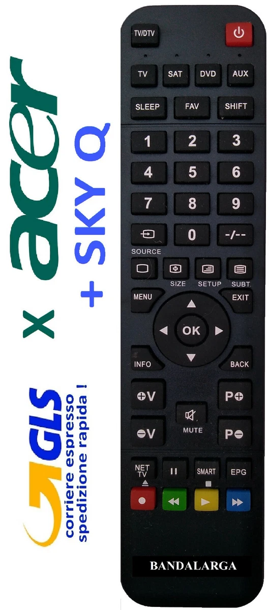 Re-Flix Superior Light Telecomando Universale 4 In 1 Per TV Acer AT3248 – Senza Configurazione