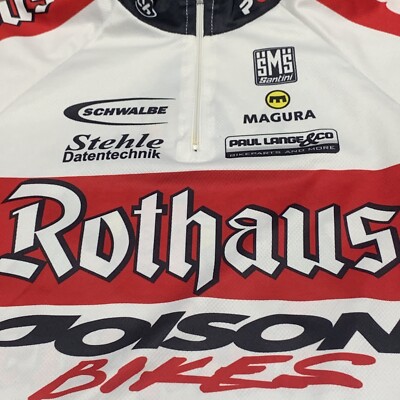 Maillot Cycliste Santini Équipe SMS Rothhaus Allemagne Taille L - Rouge, Occasion