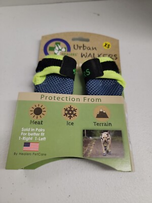 Urban Walkers Foot Protection for Dogs, Size XS for Toys, Maltese, USA set of 2